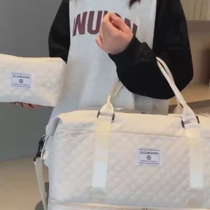 New Travel Bag with Large Capacity, Lightweight Gym Bag, Hospital Stay And Maternity Bag, Storage Bag with Multiple Pockets, Tote Bag with a Separate Shoe Compartment, Short Trip Luggage Bag