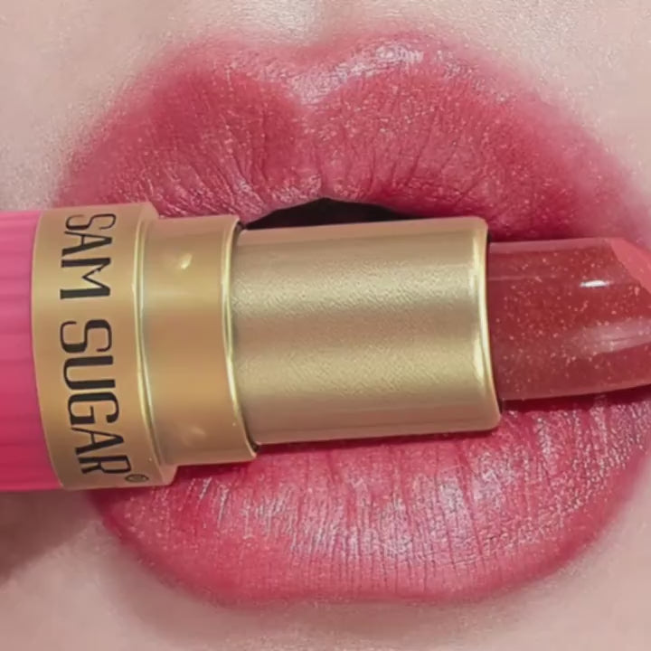 1pc SAM Waterproof Pearlescent Lip Gloss - Long-Lasting Shimmer Lipstick, Non-Sticky Hydrating Formula with Pearlescent, Moisturizing Lip Gloss for All Skin Types (,,, Tints) - Easy Application