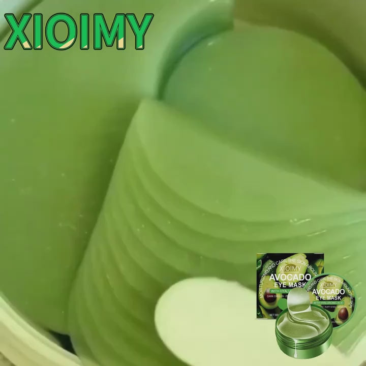 60pcs of Xioimy Avocado Collagen Eye Masks, Highly Moisturizing, And. No Refrigeration Needed, Suitable for All Seasons, Unisex, Eye Care, Moisturizing And, Skincare Routine, Skincare Enthusiasts, Skincare Products, Nourishing Care